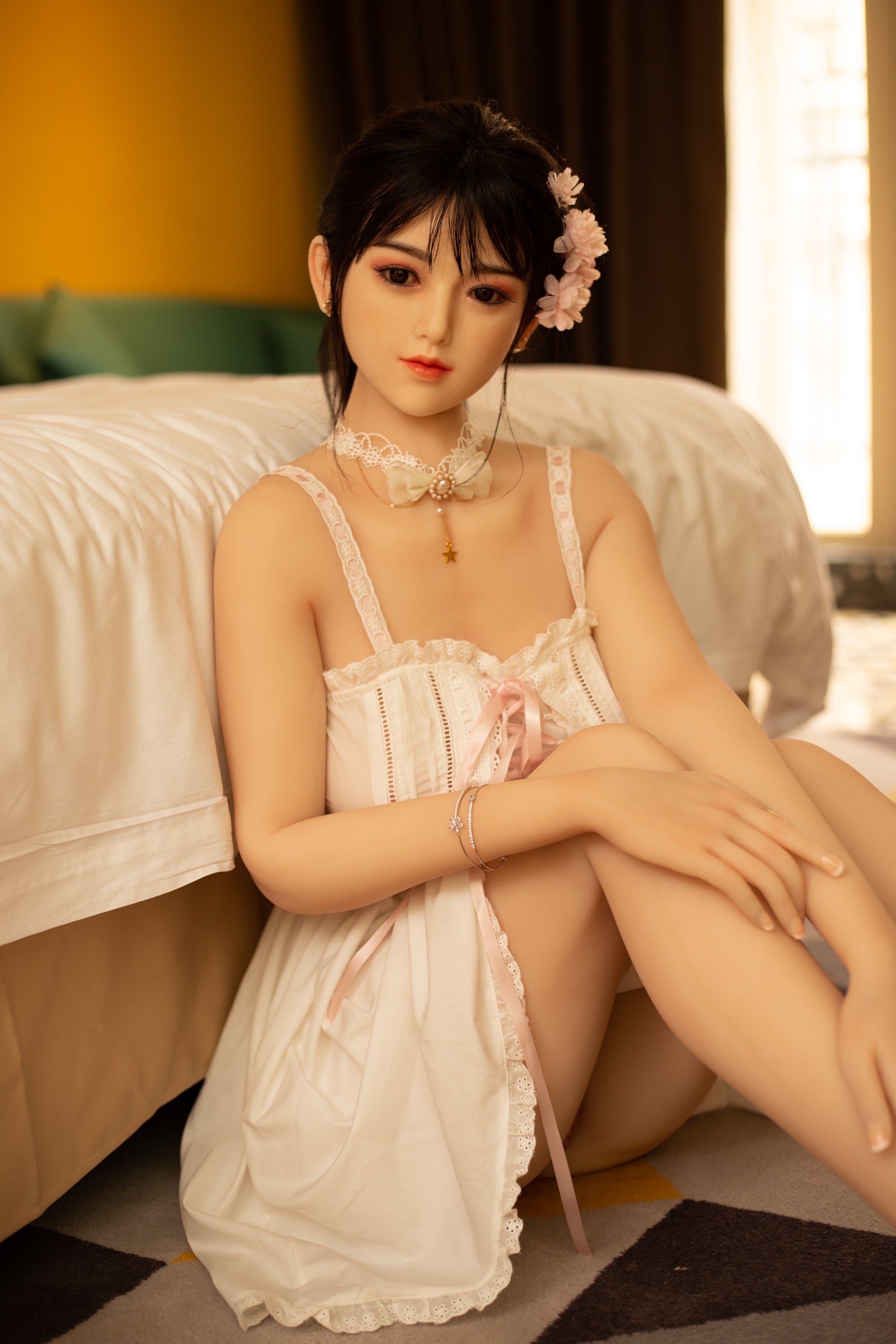 JX Doll | Maki- 4ft 11/150cm Japanese Style Cute Ultra Realistic Silicone Sex Doll-Honeylovedoll